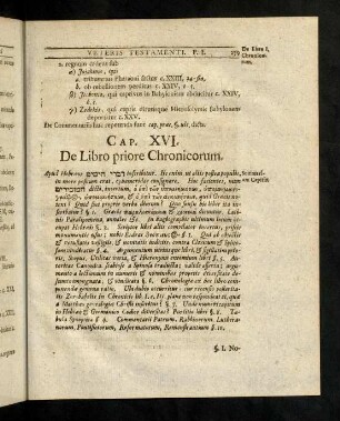 279-300, Cap. XVI. De Libro priore Chronicorum.