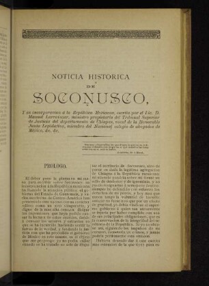Noticia historica de soconusco, [...]