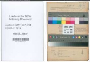 Entnazifizierung Josef Hesse , geb. 13.05.1902 (Fuhrunternehmer)