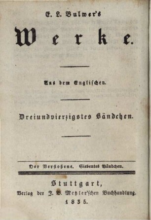 Der Verstossene : ein Roman, 7