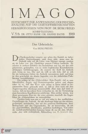 5: Das Unheimliche