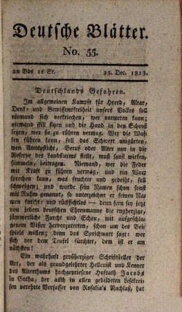 Deutsche Blätter. 2, 2. 1814