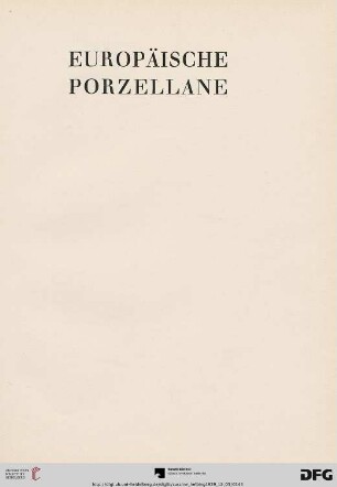 Europäische Porzellane (Nr. 55-127)