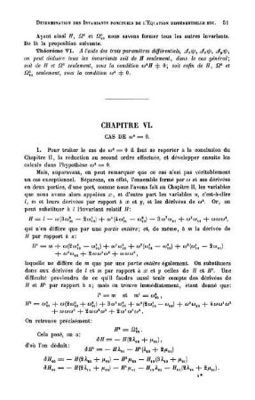 Chapitre VI. Cas de ?4 = 0.