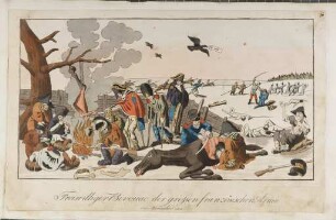 Freiwilliger Bivouac der grossen französischen Armée im November 1812