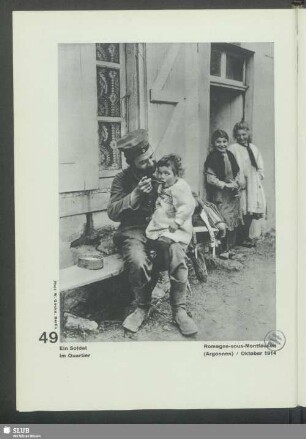 Ein Soldat im Quartier