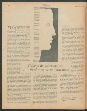 Algo más sobre los tan zarandeados derechos femeninos