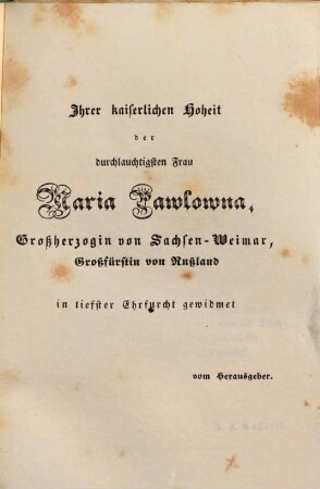 Huldigung den Frauen : ein Taschenbuch, 19. 1841