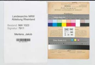 Entnazifizierung Jakob Mertens , geb. 17.06.1904 (Dachdecker)