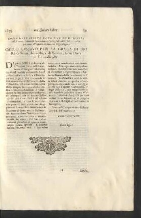 Scritture Contenute nel Quinto Libro.