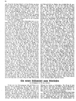 Ein neues Hilfsmittel zum Bibellesen
