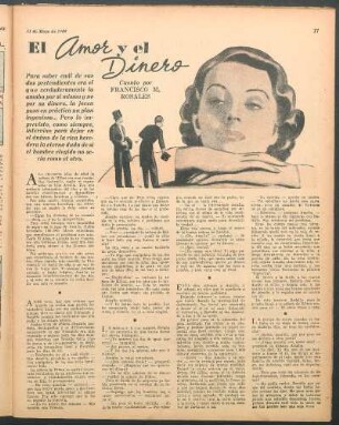 El amor y el dinero : Cuento por Francisco M. Rosales