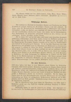 Abhängige Gebiete.