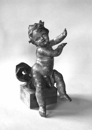Zwei sitzende Putten — Putto