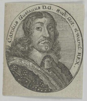 Bildnis des Carolus Gustauus Suec. Got. et wand. Rex.