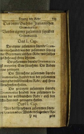 Das dritte Buch der Italianischen Grammatica ...