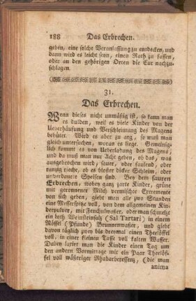 31. Das Erbrechen