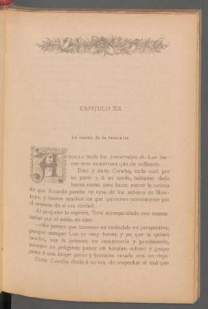 Capítulo XX - La osadía de la inocencia
