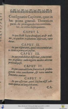 Consignatio Capitum.