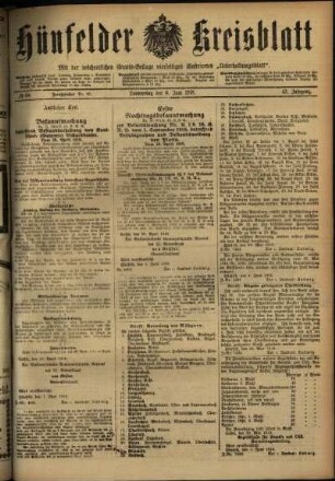 Ausgabe vom Donnerstag, den 06. Juni 1918.