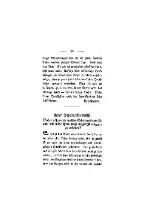 Ueber Schulversäumnisse : (Abhandlungen)