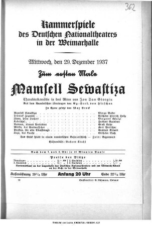 Mamsell Sewastiza