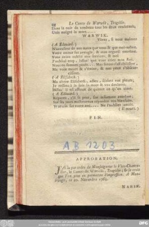 Approbation.
