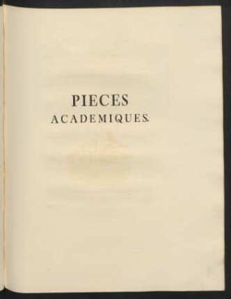 Pieces Academiques.