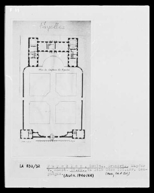 Fayelles, Grundriss des Schlosses