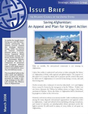 Saving Afghanistan : an appeal and plan for urgent action