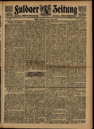 Ausgabe vom Mittwoch, den 18. März 1903.