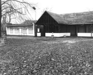 Dresden-Trachau, Großenhainer Straße 243. Gaststätte Bergwirtschaft. Freigelände mit Kiosk und Speisehalle