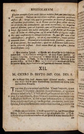 494-508, XII. M. Cicero D. Bruto Imp. Cos. Des. S. - XXIV. Cicero D. Bruto Imp. S. D.