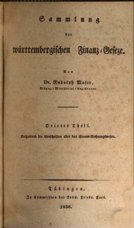 Das Staatsrechnungswesen des Königsreichs Württemberg