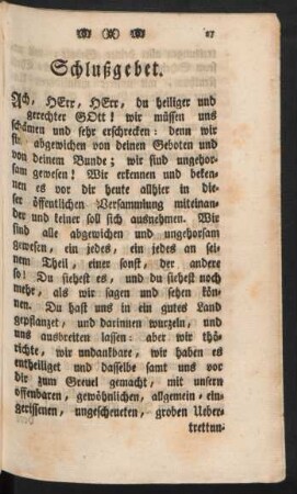 Schlußgebet.