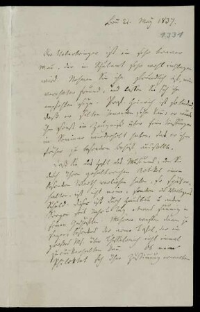 Nr. 1331: Brief von Friedrich Gottlieb Welcker an Karl Otfried Müller, Bonn, 26.5.1837