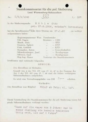 Köble, Otto
