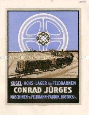 Kugel-Achs-Lager für Feldbahnen