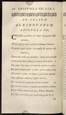 278-287, Epistola VIII.