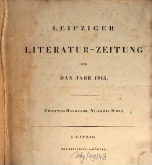 Leipziger Literaturzeitung. 1815,2, 1815,2