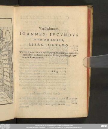 Uxellodunum. Ioannes Iucundus Veronensis, Libro Octavo ...