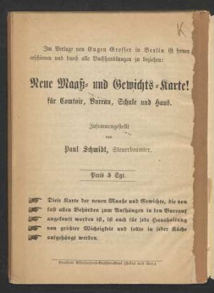 Im Verlage von Eugen Grosser in Berlin ist ferner erschienen ...