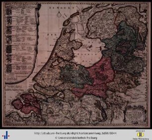 Exactissima Belgii Foederati Tabula cum annexis divisa in Provincias.