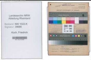 Entnazifizierung Friedrich Koch , geb. 16.04.1911 (Arbeiter)