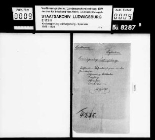 Wasserbausache in den Gemeinden Dürrmenz-Mühlacker, Enzberg, Illingen und Lomersheim