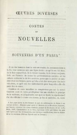 Souvenirs d'un paria