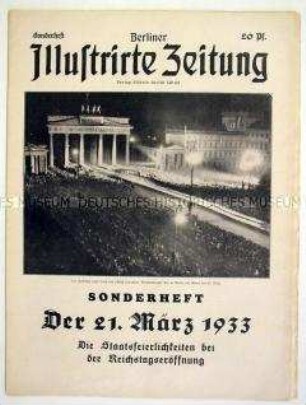Sonderausgabe der Zeitschrift "Berliner Illustrirte Zeitung" zum "Tag von Potsdam"