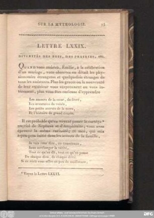 Lettre LXXIX.