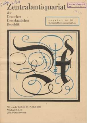 Nr. 907: Wirtschaftswissenschaften