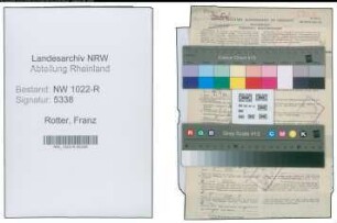 Entnazifizierung Franz Rotter , geb. 01.08.1901 (Postbeamter)